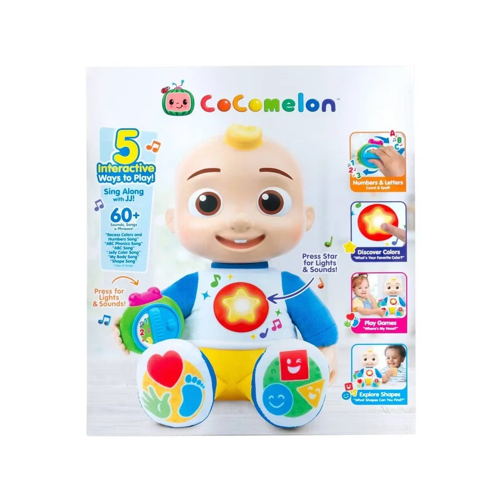 Cocomelon Discover 'N Play JJ Doll 5 Interactive Ways to Play 60+ Sounds Phrases